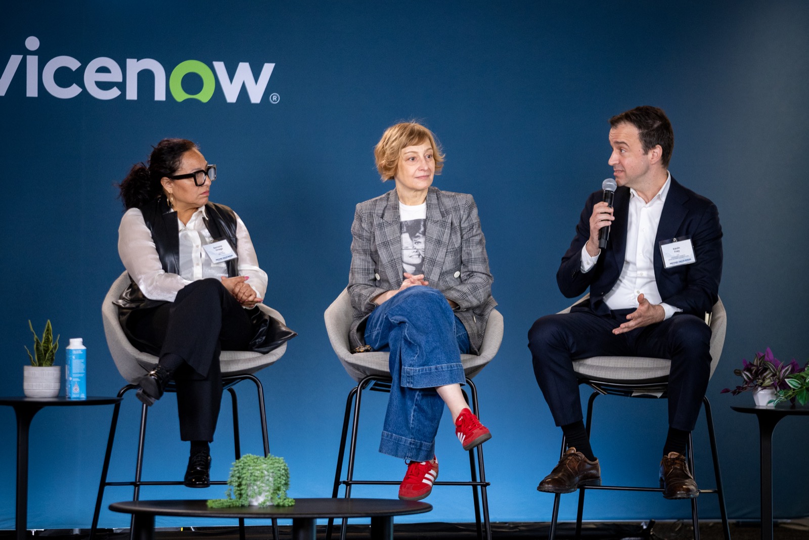 Ramona Ortega, J.D., in conversation with fellow panelists on stage